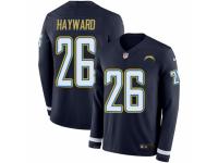 Youth Nike Los Angeles Chargers #26 Casey Hayward Limited Navy Blue Therma Long Sleeve NFL Jersey