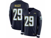 Youth Nike Los Angeles Chargers #29 Craig Mager Limited Navy Blue Therma Long Sleeve NFL Jersey