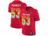 Youth Nike Los Angeles Chargers #53 Mike Pouncey Limited Red AFC 2019 Pro Bowl NFL Jersey