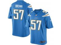 Youth Nike Los Angeles Chargers #57 Jatavis Brown Limited Electric Blue Alternate NFL Jersey