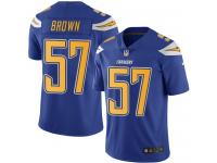 Youth Nike Los Angeles Chargers #57 Jatavis Brown Limited Electric Blue Rush NFL Jersey