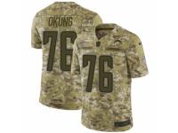 Youth Nike Los Angeles Chargers #76 Russell Okung Limited Camo 2018 Salute to Service NFL Jersey