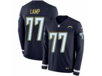 Youth Nike Los Angeles Chargers #77 Forrest Lamp Limited Navy Blue Therma Long Sleeve NFL Jersey