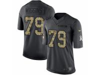 Youth Nike Los Angeles Chargers #79 Kenny Wiggins Limited Black 2016 Salute to Service NFL Jersey