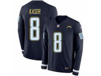 Youth Nike Los Angeles Chargers #8 Drew Kaser Limited Navy Blue Therma Long Sleeve NFL Jersey