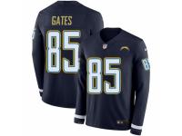 Youth Nike Los Angeles Chargers #85 Antonio Gates Limited Navy Blue Therma Long Sleeve NFL Jersey