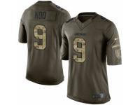 Youth Nike Los Angeles Chargers #9 Younghoe Koo Limited Green Salute to Service NFL Jersey