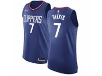Youth Nike Los Angeles Clippers #7 Sam Dekker Blue Road NBA Jersey - Icon Edition