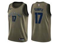 Youth Nike Memphis Grizzlies #17 Garrett Temple Swingman Green Salute to Service NBA Jersey