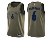 Youth Nike Memphis Grizzlies #6 Mario Chalmers Swingman Green Salute to Service NBA Jersey