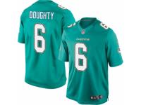 Youth Nike Miami Dolphins #6 Brandon Doughty Limited Aqua Green Team Color NFL Jersey