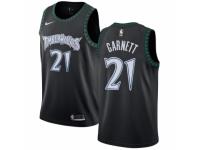 Youth Nike Minnesota Timberwolves #21 Kevin Garnett Swingman Black Hardwood Classics Jersey