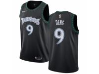 Youth Nike Minnesota Timberwolves #9 Luol Deng Swingman Black Hardwood Classics Jersey