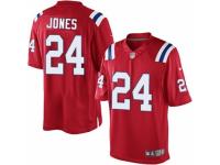 Youth Nike New England Patriots #24 Cyrus Jones Red Alternate NFL Jersey