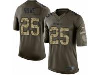 Youth Nike New England Patriots #25 Eric Rowe Limited Green Salute to Service NFL Jersey