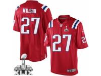 Youth Nike New England Patriots #27 Tavon Wilson Red Alternate Super Bowl XLIX NFL Jersey