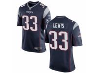 Youth Nike New England Patriots #33 Dion Lewis Game Navy Blue Team Color NFL Jersey