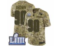 Youth Nike New England Patriots #90 Malcom Brown Limited Camo 2018 Salute to Service Super Bowl LIII Bound NFL Jersey