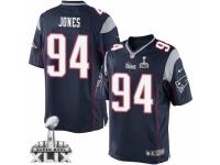 Youth Nike New England Patriots #94 Chris Jones Navy Blue Team Color Super Bowl XLIX NFL Jersey