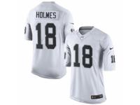 Youth Nike Oakland Raiders #18 Andre Holmes White NFL Jersey