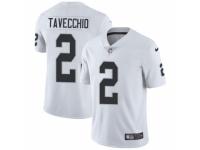 Youth Nike Oakland Raiders #2 Giorgio Tavecchio White Vapor Untouchable Limited Player NFL Jersey