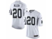 Youth Nike Oakland Raiders #20 Nate Allen White NFL Jersey