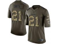 Youth Nike Oakland Raiders #21 Sean Smith Limited Green Salute to Service NFL Jersey