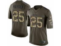 Youth Nike Oakland Raiders #25 D.J. Hayden Limited Green Salute to Service NFL Jersey