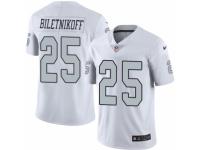 Youth Nike Oakland Raiders #25 Fred Biletnikoff Limited White Rush NFL Jersey