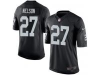 Youth Nike Oakland Raiders #27 Reggie Nelson Limited Black Team Color NFL Jersey