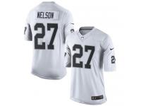 Youth Nike Oakland Raiders #27 Reggie Nelson Limited White NFL Jersey