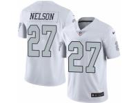 Youth Nike Oakland Raiders #27 Reggie Nelson Limited White Rush NFL Jersey