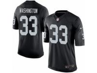 Youth Nike Oakland Raiders #33 DeAndre Washington Limited Black Team Color NFL Jersey