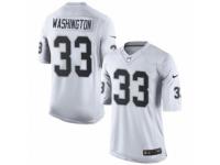 Youth Nike Oakland Raiders #33 DeAndre Washington Limited White NFL Jersey