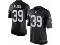 Youth Nike Oakland Raiders #39 Keith McGill Black Team Color NFL Jersey