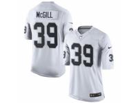 Youth Nike Oakland Raiders #39 Keith McGill White NFL Jersey