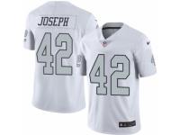 Youth Nike Oakland Raiders #42 Karl Joseph Limited White Rush NFL Jersey