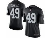 Youth Nike Oakland Raiders #49 Jamize Olawale Black Team Color NFL Jersey