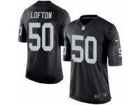 Youth Nike Oakland Raiders #50 Curtis Lofton Black Team Color NFL Jersey