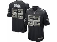 Youth Nike Oakland Raiders #52 Khalil Mack Limited Black Strobe NFL Jersey