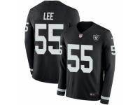 Youth Nike Oakland Raiders #55 Marquel Lee Limited Black Therma Long Sleeve NFL Jersey