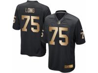 Youth Nike Oakland Raiders #75 Howie Long Black Gold Team Color NFL Jersey