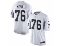 Youth Nike Oakland Raiders #76 J'Marcus Webb White NFL Jersey