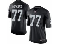 Youth Nike Oakland Raiders #77 Austin Howard Black Team Color NFL Jersey