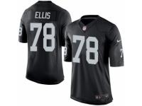 Youth Nike Oakland Raiders #78 Justin Ellis Black Team Color NFL Jersey