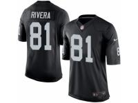 Youth Nike Oakland Raiders #81 Mychal Rivera Black Team Color NFL Jersey