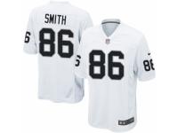 Youth Nike Oakland Raiders #86 Lee Smith Game White NFL Jersey