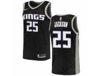 Youth Nike Sacramento Kings #25 Justin Jackson  Black NBA Jersey Statement Edition
