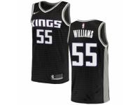 Youth Nike Sacramento Kings #55 Jason Williams  Black NBA Jersey Statement Edition