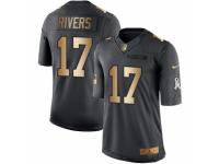 Youth Nike San Diego Chargers #17 Philip Rivers Limited Black Gold Salute to Service NFL Jersey